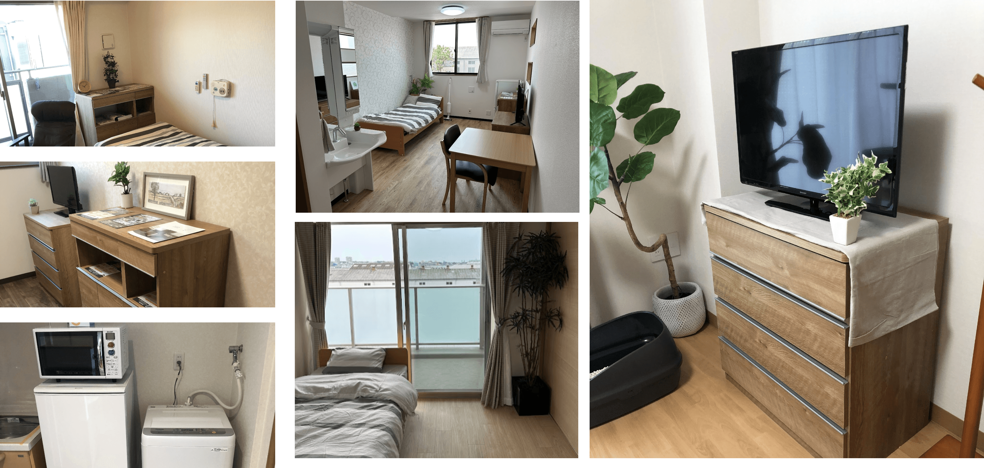 カリ家具のモデルルーム設置例(実際の高齢者施設に設置されたモデルルーム)